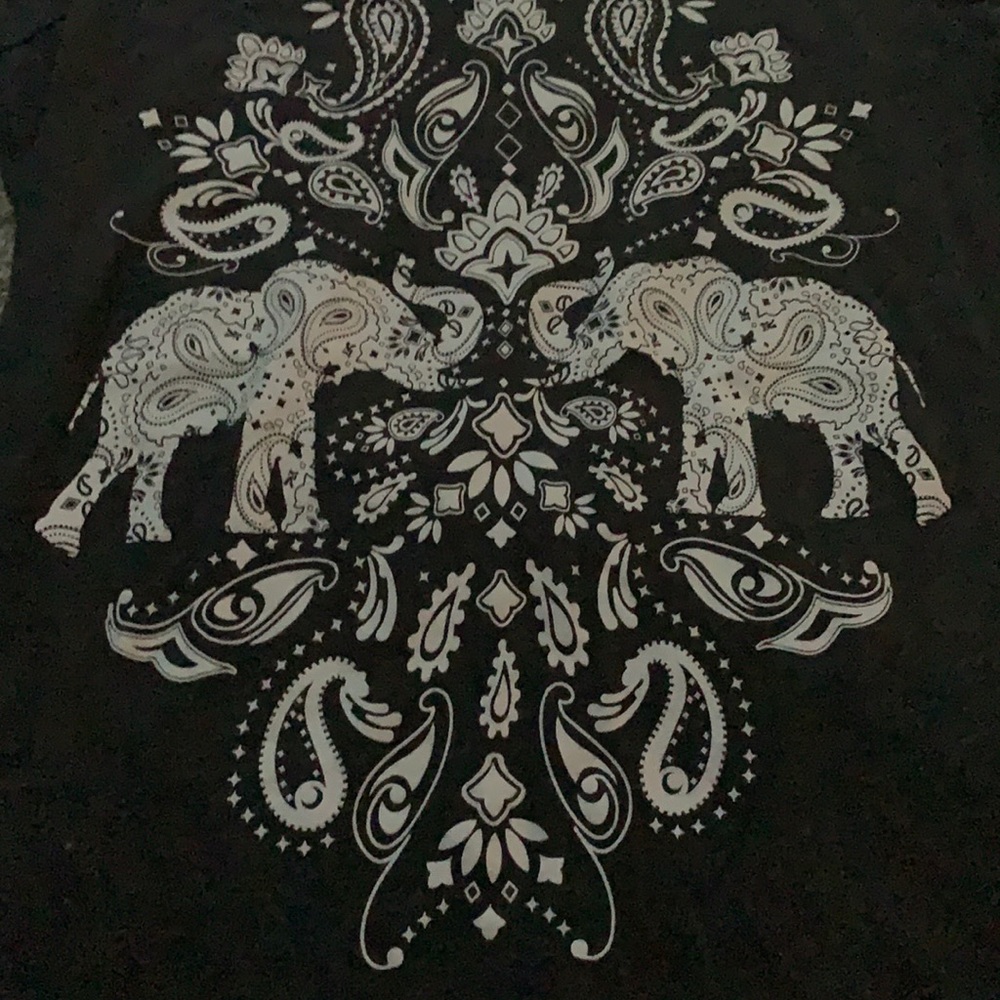 Gray Tee with Bohemian Style Design by Empire